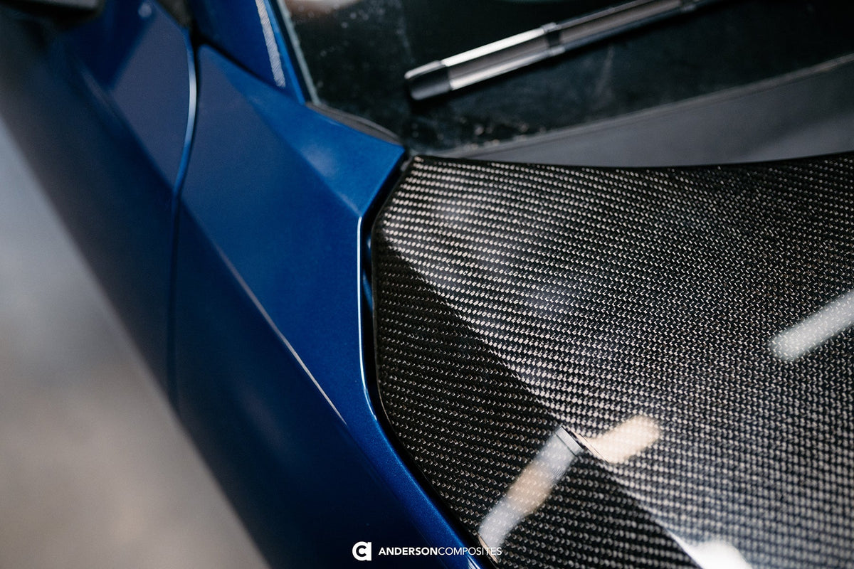 2024 FORD MUSTANG TYPE-GT5 DOUBLE-SIDED CARBON FIBER HOOD
