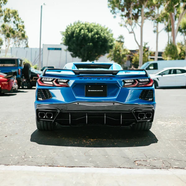 2020 - 2024 CHEVROLET CORVETTE C8 CARBON FIBER REAR DIFFUSER