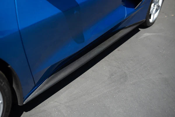 2020 - 2024 CORVETTE C8 CARBON FIBER SIDE SKIRT EXTENSIONS