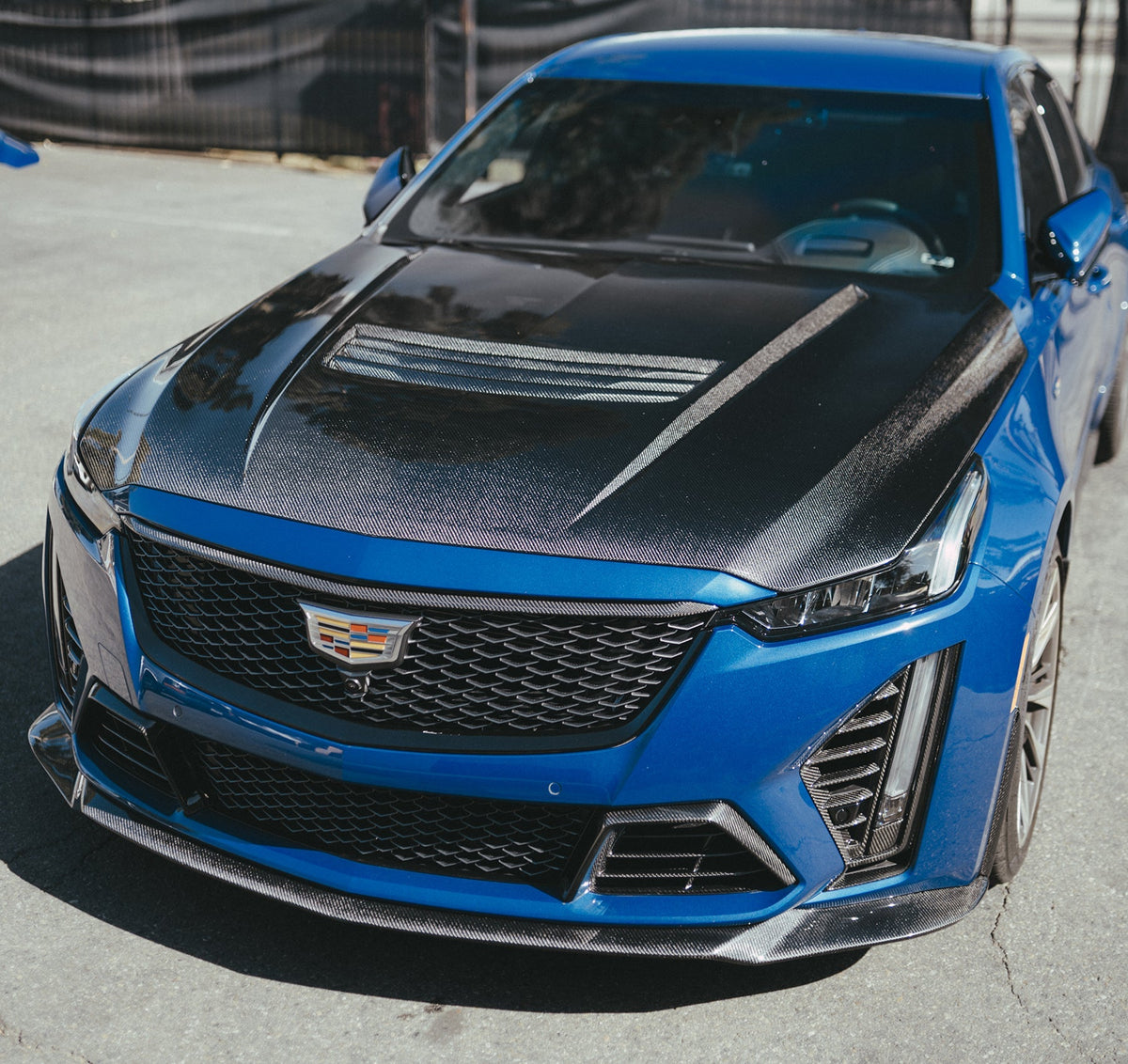 2022-2024 CADILLAC CT5-V BLACKWING CARBON FIBER FRONT BUMPER LOWER GRILLES (PAIR)