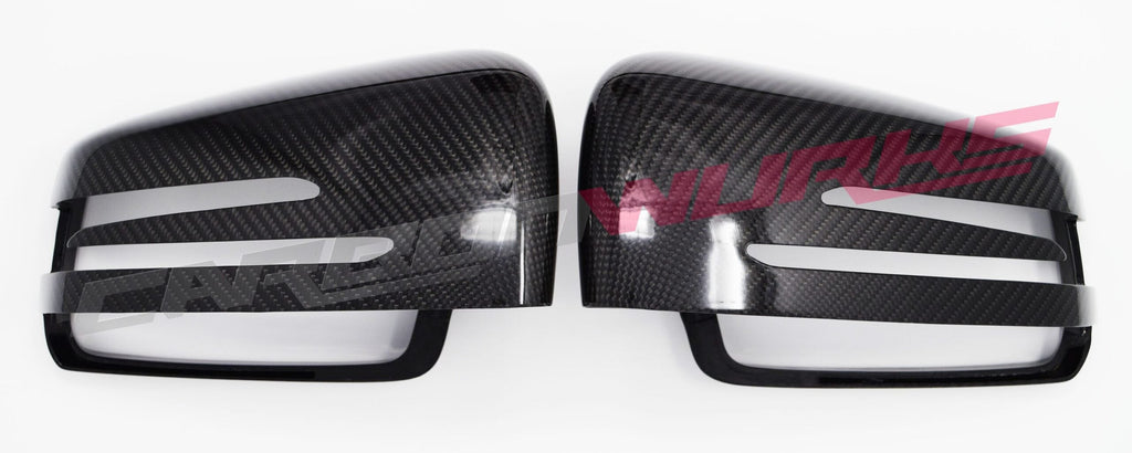 MERCEDES BENZ MATTE OR GLOSS CARBON FIBRE MIRRORS