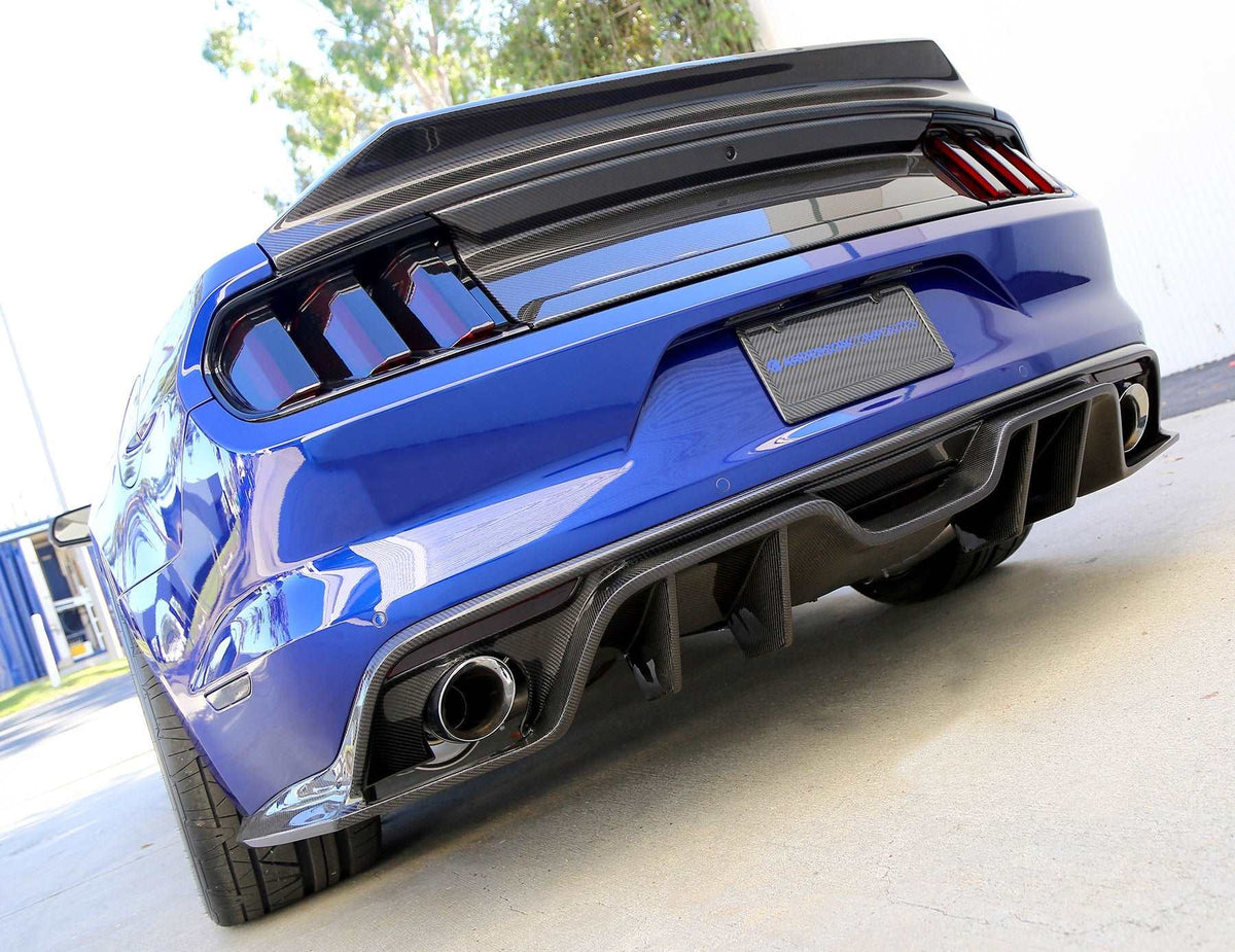 2015 - 2017 Mustang Carbon Fiber Type-AR Rear Diffuser
