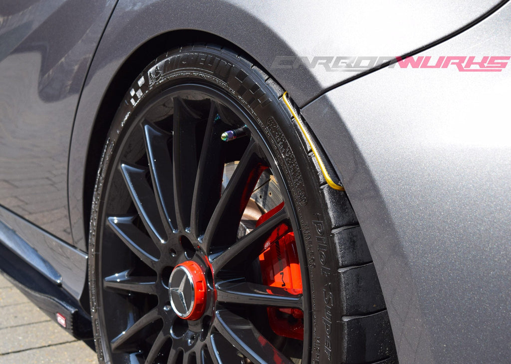MERCEDES A-CLASS CARBON FIBRE REAR ARCH SPLASH GUARDS
