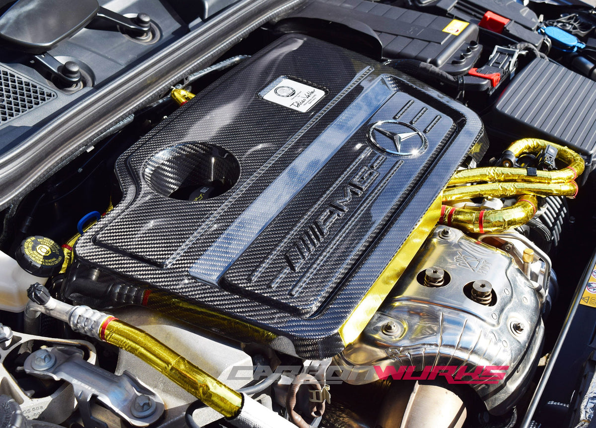 MERCEDES A45 / CLA45 / GLA45 CARBON FIBRE ENGINE COVER
