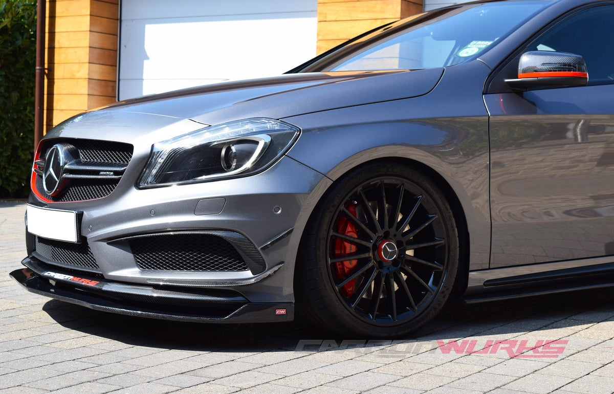 MERCEDES A-CLASS CARBON FIBRE FRONT SPOILER