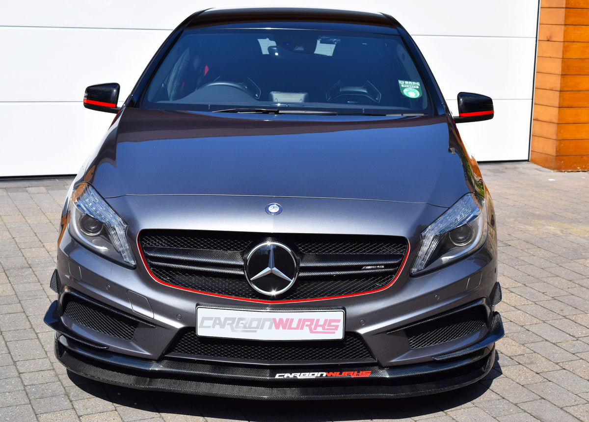 MERCEDES A-CLASS CARBON FIBRE FRONT SPOILER