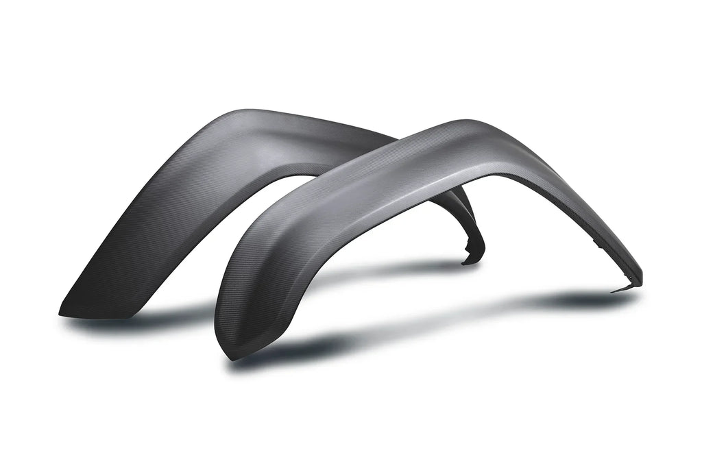 2022 - 2024 Ford Bronco Raptor Carbon Fiber Front Fender Flares - Matte