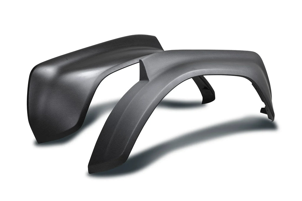 2022 - 2024 Ford Bronco Raptor Carbon Fiber Rear Fender Flares - Matte