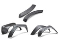 2022 - 2024 Ford Bronco Raptor Carbon Fiber Fender Flare Set, Front & Rear - Matte