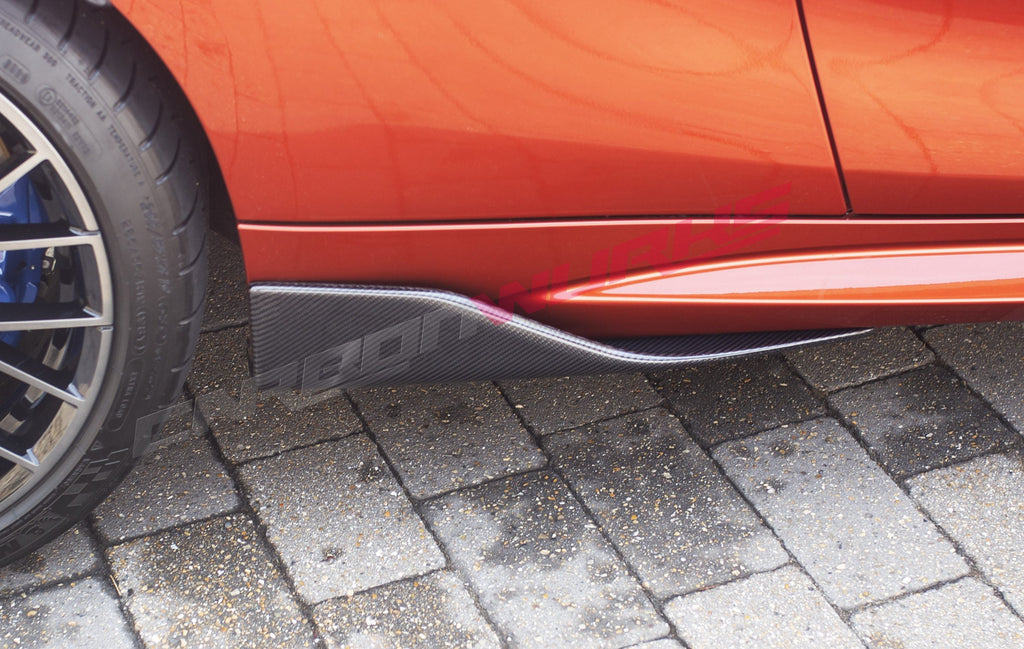 BMW M2 CARBON FIBRE M PERFORMANCE SIDE SKIRT WINGLETS