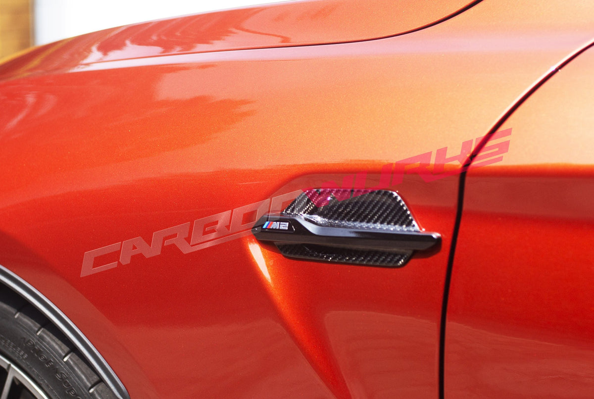 BMW M2 CARBON FIBRE SIDE VENTS / BREATHERS