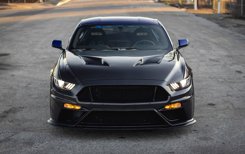 2015 - 2017 Mustang Double-Sided Carbon Fiber Type-TT (FORD GT Style) Hood
