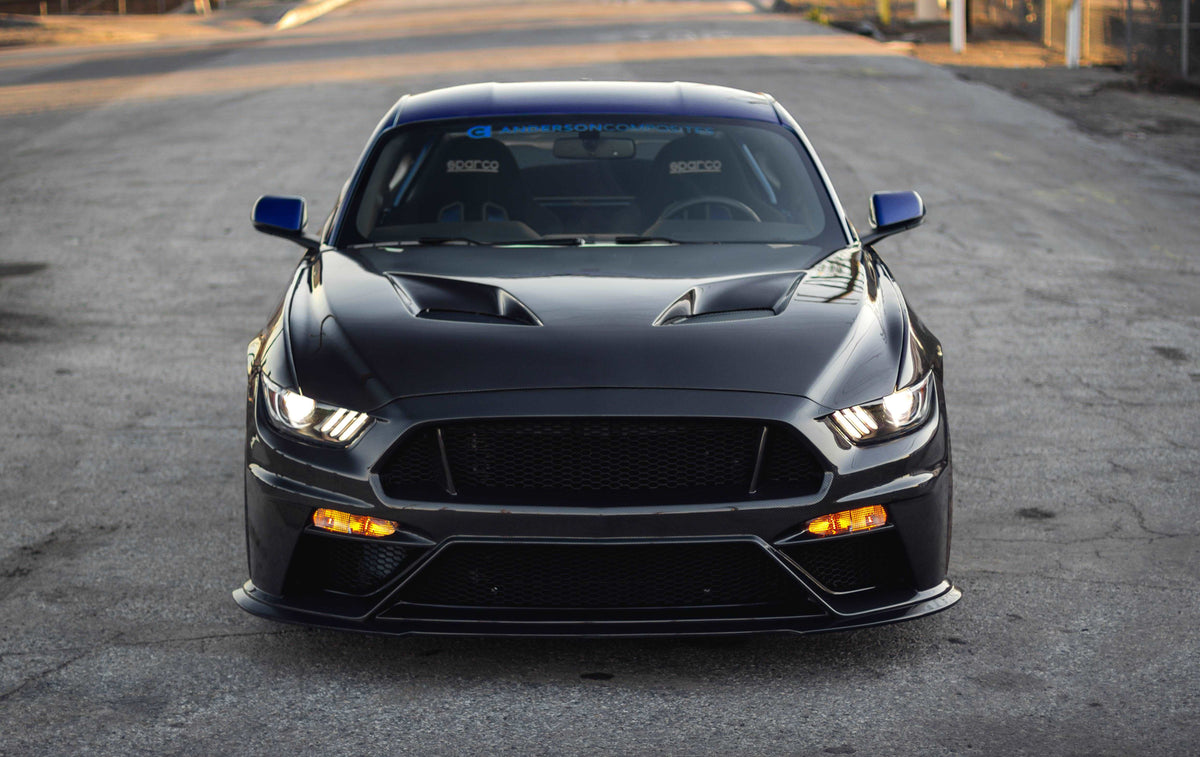 2015 - 2017 Mustang Double-Sided Carbon Fiber Type-TT (FORD GT Style) Hood