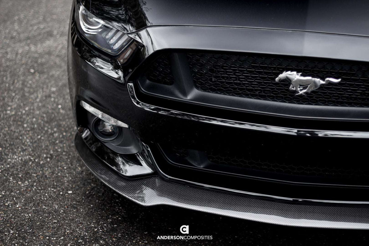2015 - 2017 Mustang Carbon Fiber Type-AC Front Chin Splitter