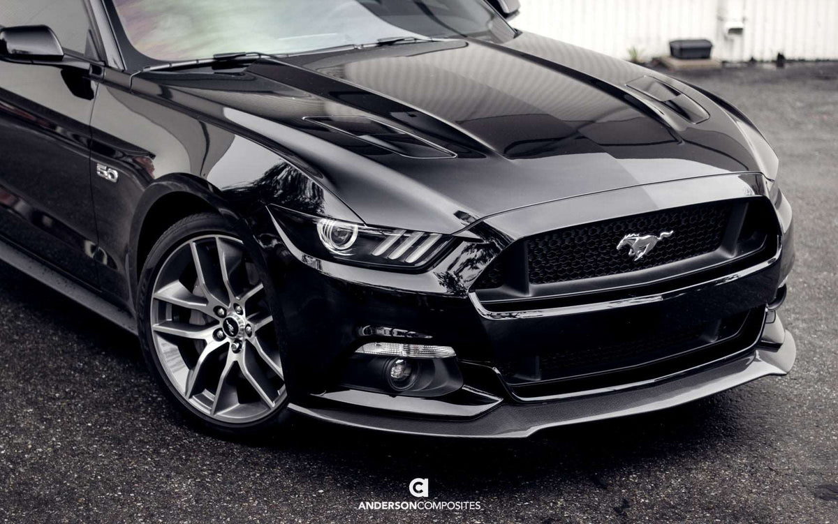 2015 - 2017 Mustang Carbon Fiber Type-AC Front Chin Splitter