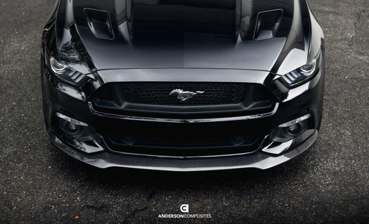 2015 - 2017 Mustang Carbon Fiber Type-AC Front Chin Splitter