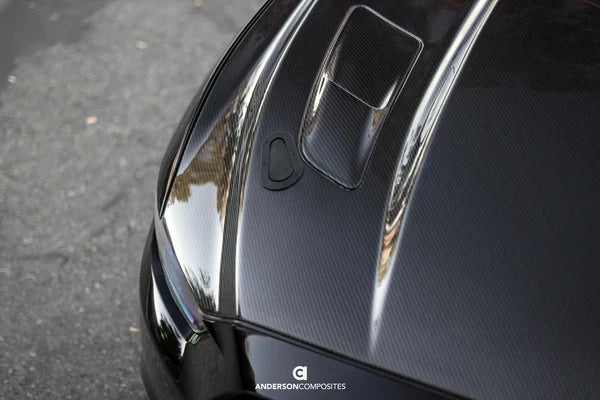 2015 - 2017 MUSTANG DOUBLE-SIDED CARBON FIBER COWL HOOD