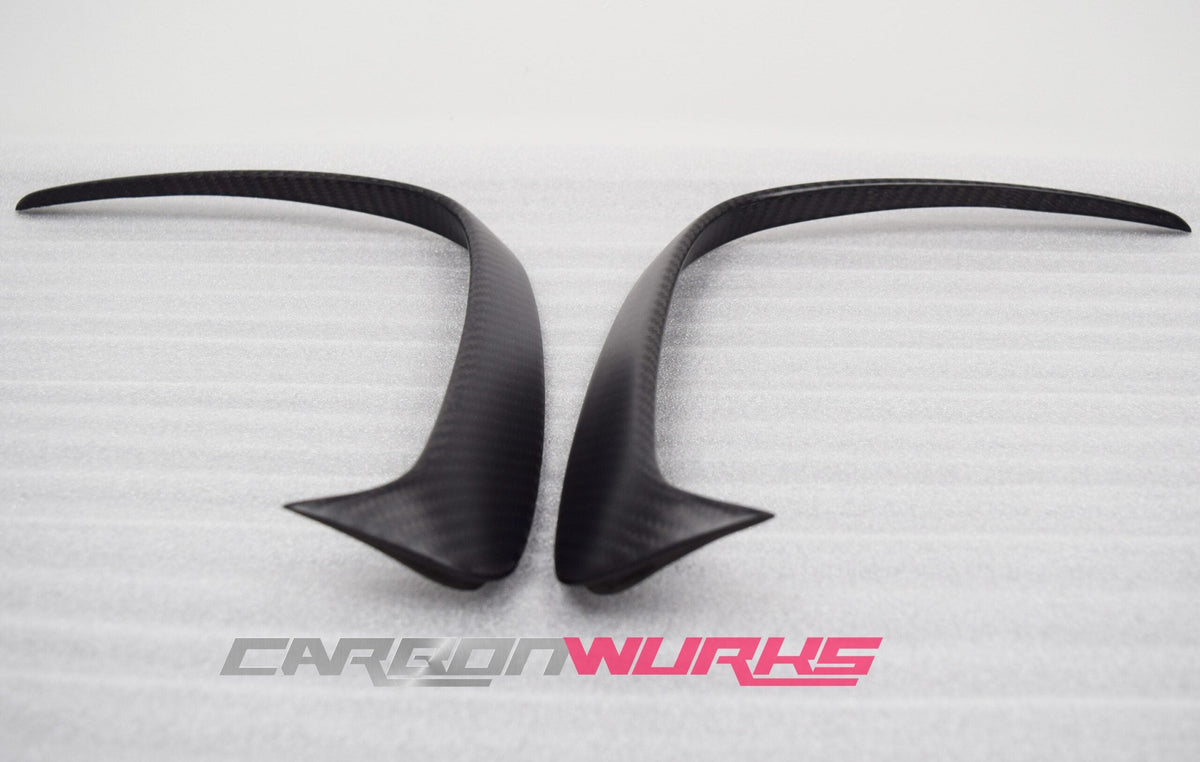 MERCEDES A-CLASS CARBON FIBRE REAR BUMPER FLICKS / SPOILER