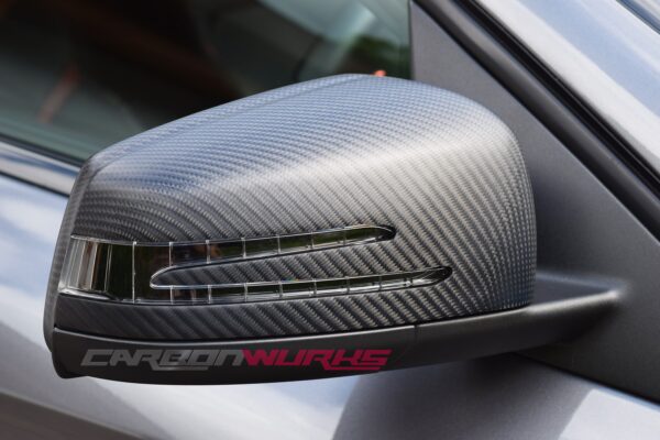MERCEDES BENZ MATTE OR GLOSS CARBON FIBRE MIRRORS