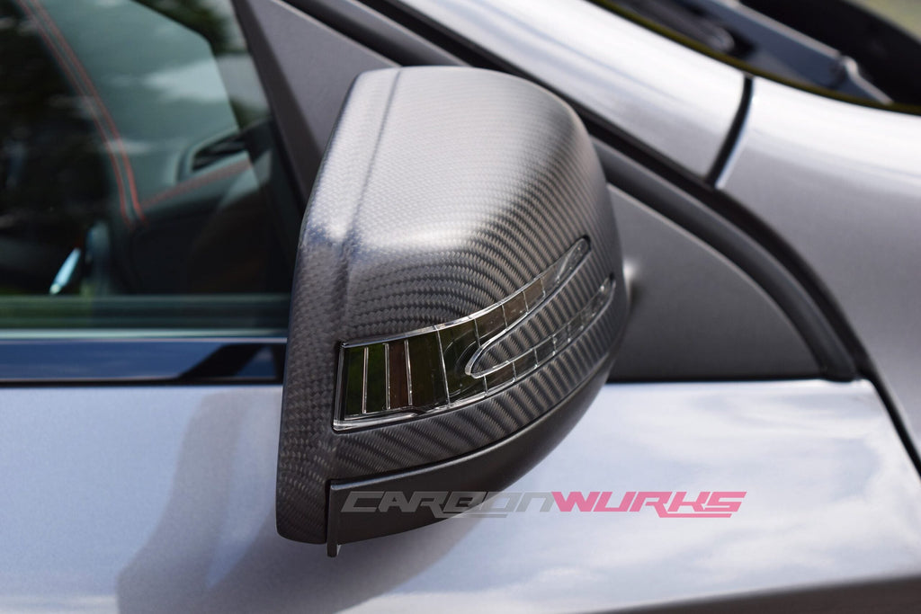 MERCEDES BENZ MATTE OR GLOSS CARBON FIBRE MIRRORS