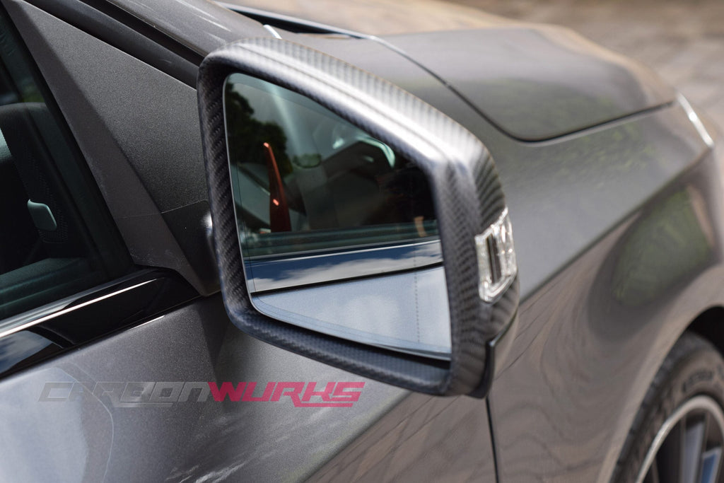 MERCEDES BENZ MATTE OR GLOSS CARBON FIBRE MIRRORS