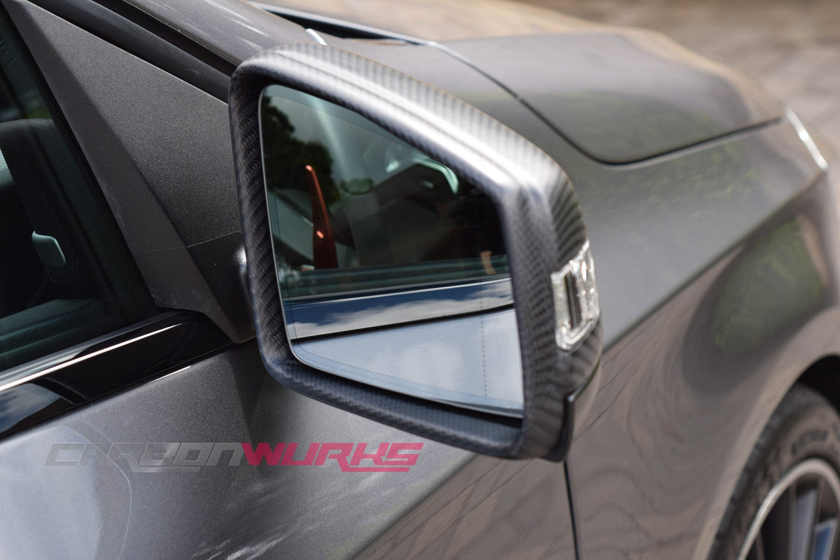 MERCEDES BENZ MATTE OR GLOSS CARBON FIBRE MIRRORS