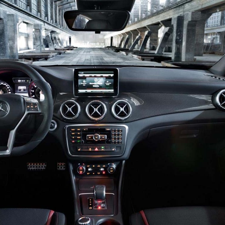 MERCEDES CLA / GLA CARBON FIBRE DASHBOARD TRIM – LEFT HAND DRIVE