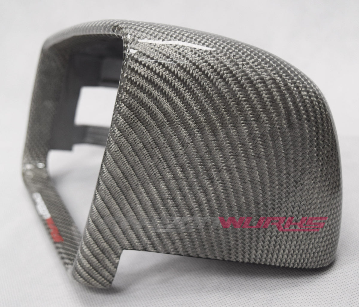 MERCEDES SILVER CARBON FIBRE MIRRORS