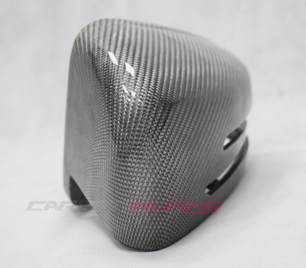 MERCEDES SILVER CARBON FIBRE MIRRORS