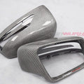 MERCEDES SILVER CARBON FIBRE MIRRORS