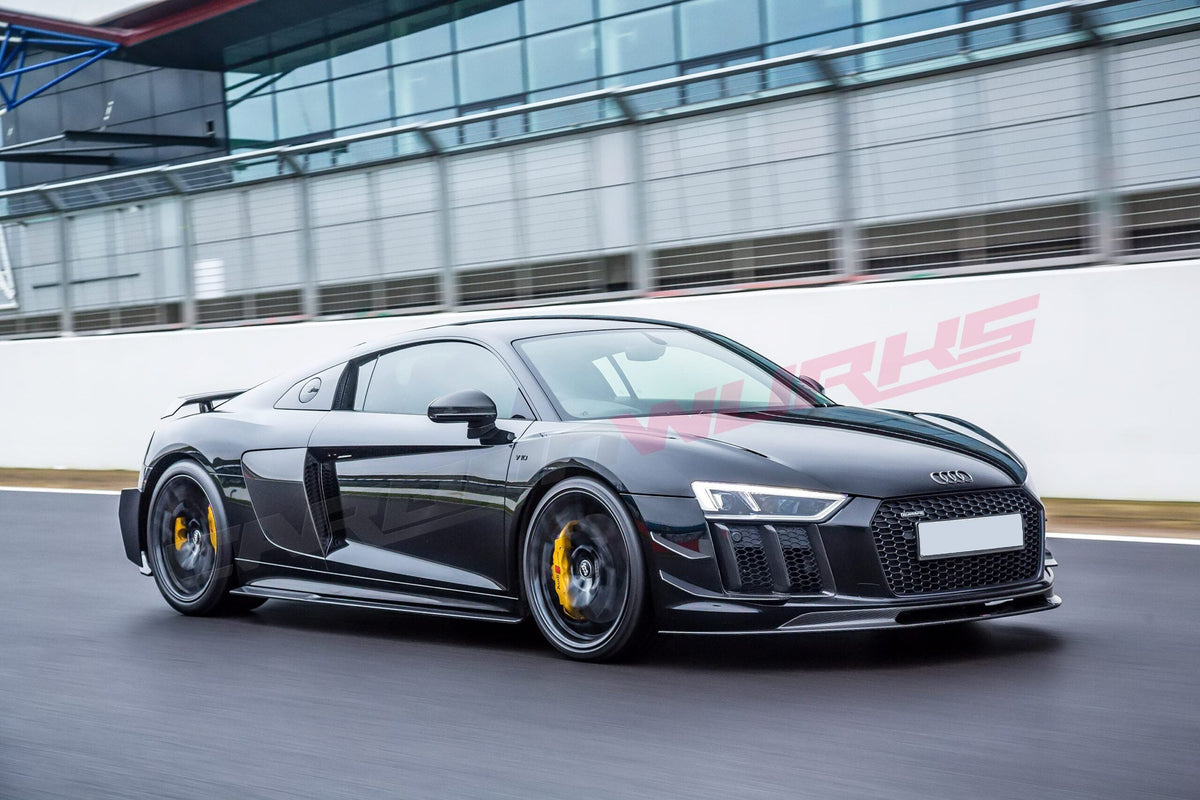 SIDE SKIRT EXTENSIONS CARBON FIBRE AUDI R8 GEN 2 (PRE-FACELIFT)