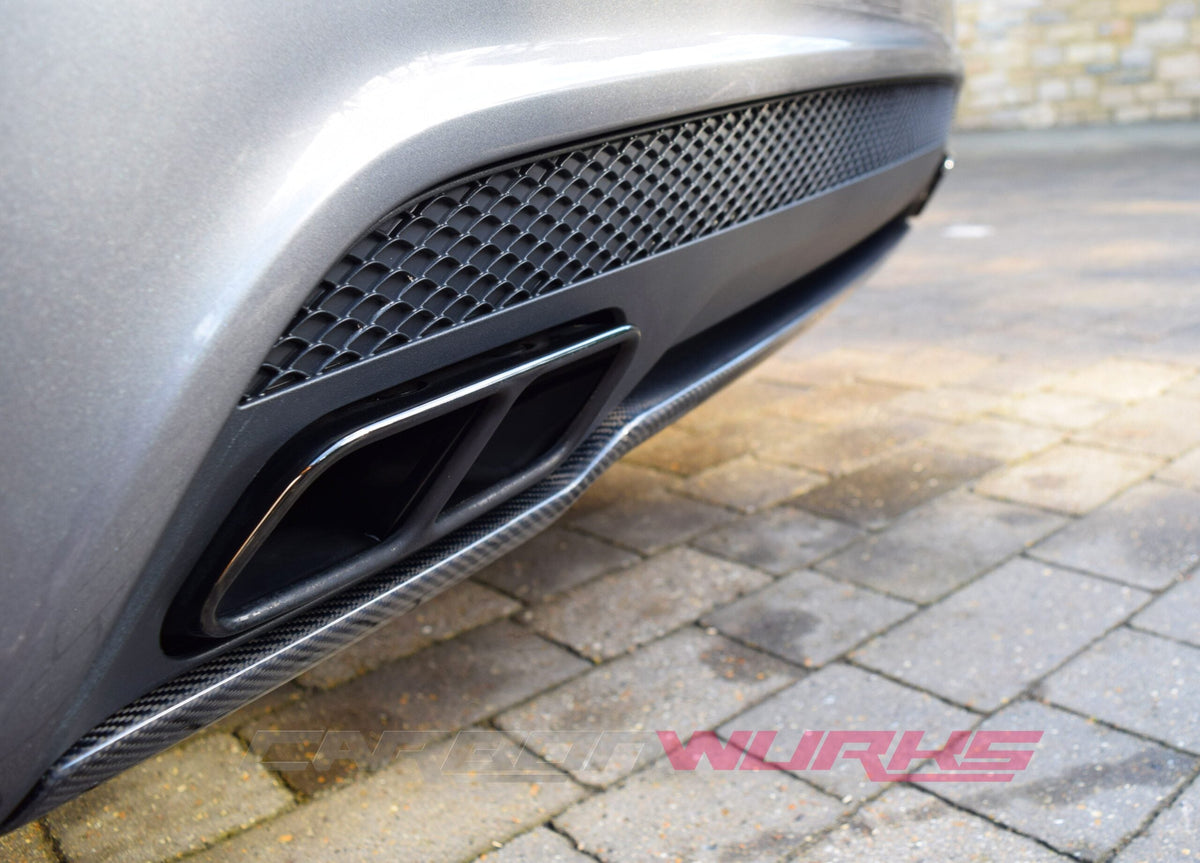 MERCEDES BENZ A45 AMG CARBON FIBRE REAR DIFFUSER LIP SPOILER