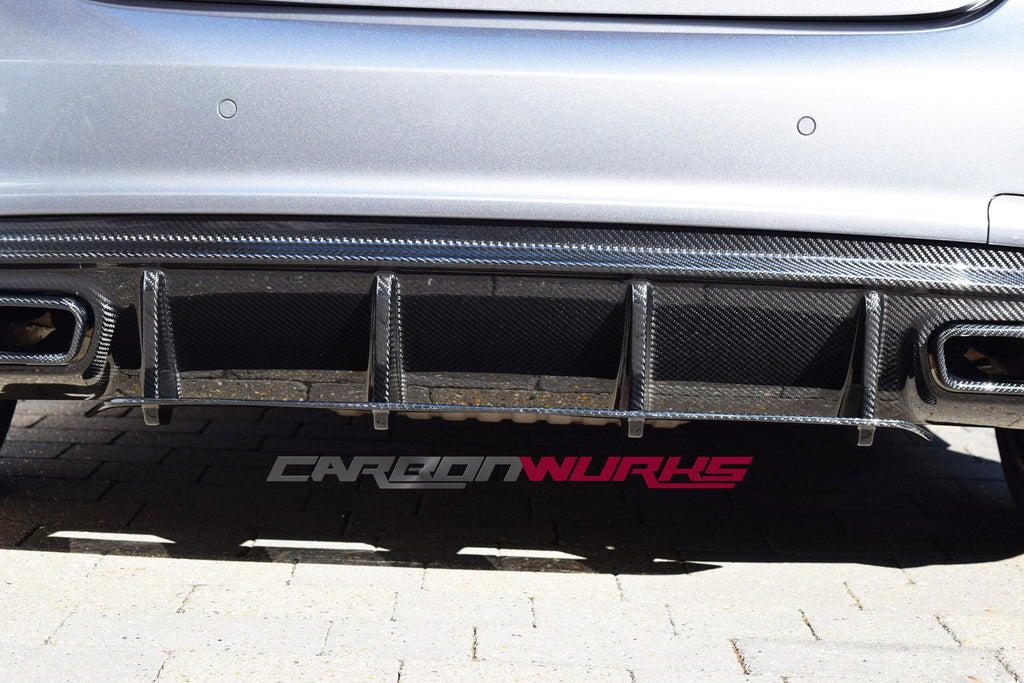 MERCEDES A45 CARBON FIBRE DOUBLE DIFFUSER