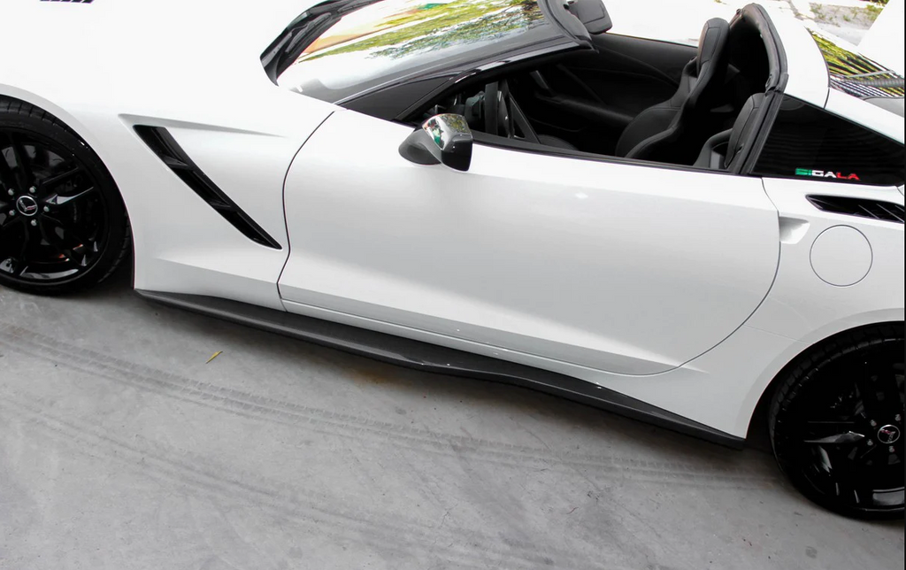 Carbon Fiber C7 Side Skirts Z06-Style for Chevrolet Corvette C7 2014-2019