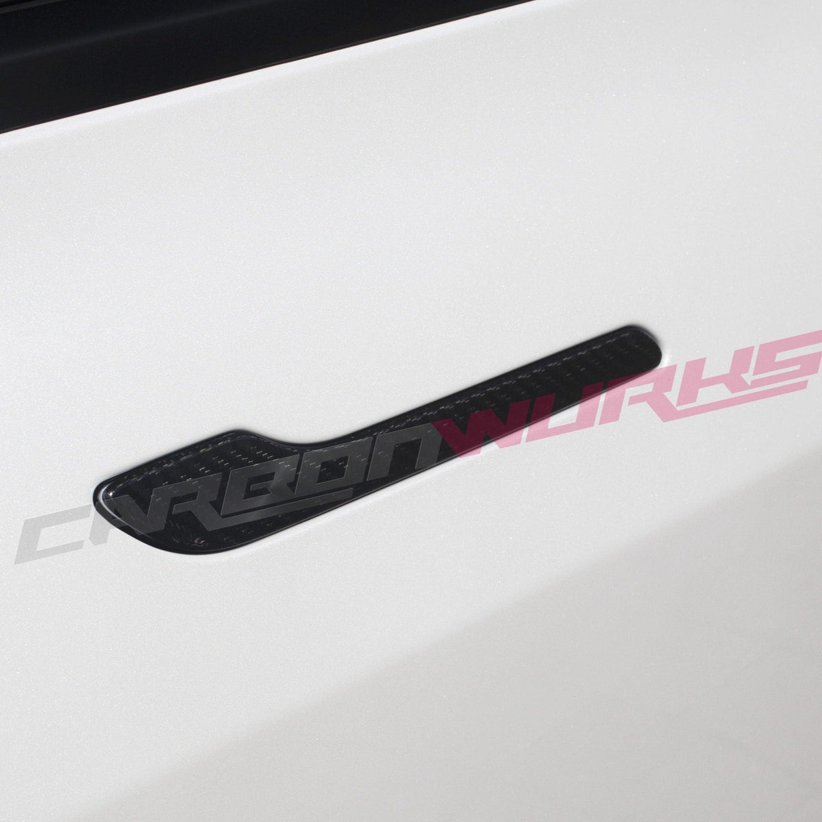 TESLA MODEL 3 CARBON FIBRE DOOR HANDLE COVERS