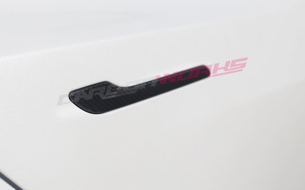 TESLA MODEL 3 CARBON FIBRE DOOR HANDLE COVERS
