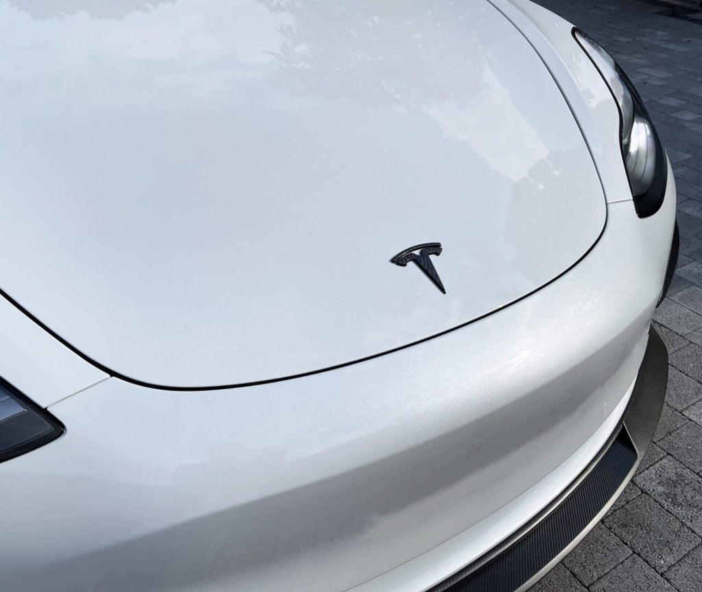 TESLA MODEL 3 CARBON FIBRE BADGE SET (FRONT & REAR)