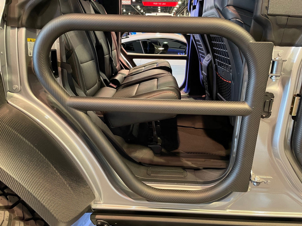 2021 - 2024 Ford Bronco Carbon Fiber Tube Doors - Front & Rear (4-Door)