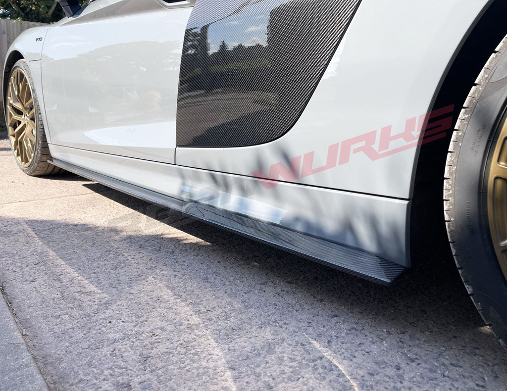 SIDE SKIRT EXTENSIONS CARBON FIBRE AUDI R8 GEN 2 (PRE-FACELIFT)