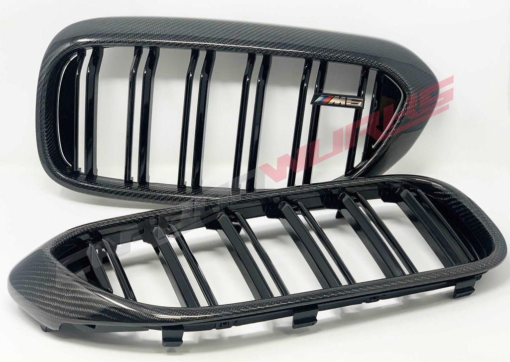 BMW M5 F90 CARBON FIBRE FRONT GRILLES 2017-2020 PRE-FACELIFT