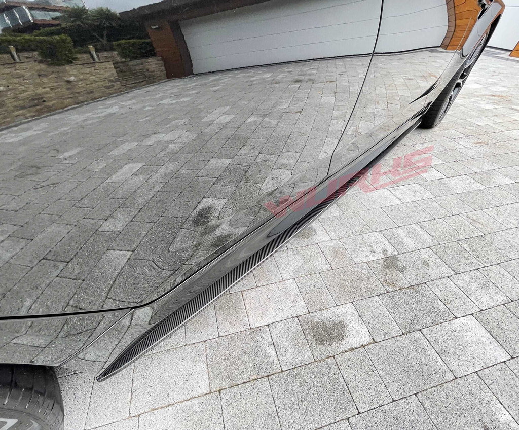 BMW M5 F90 CARBON FIBRE SIDE SKIRT EXTENSIONS