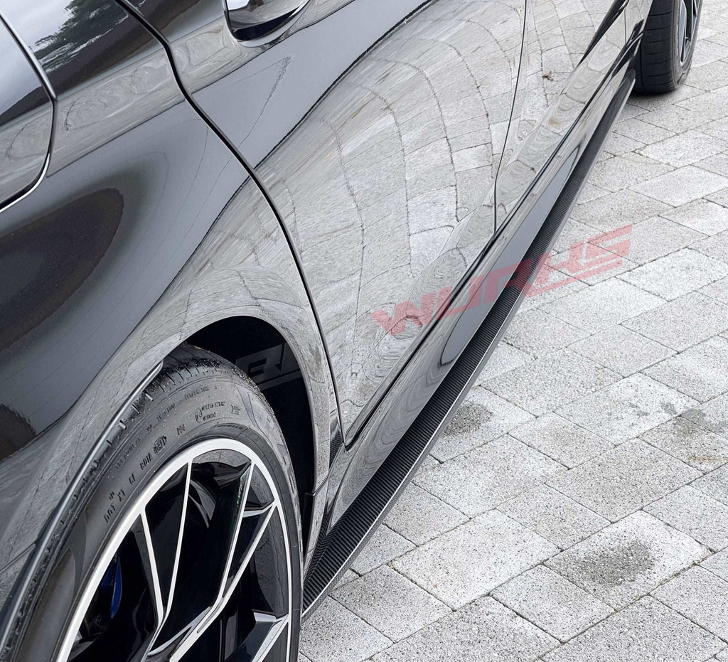 BMW M5 F90 CARBON FIBRE SIDE SKIRT EXTENSIONS