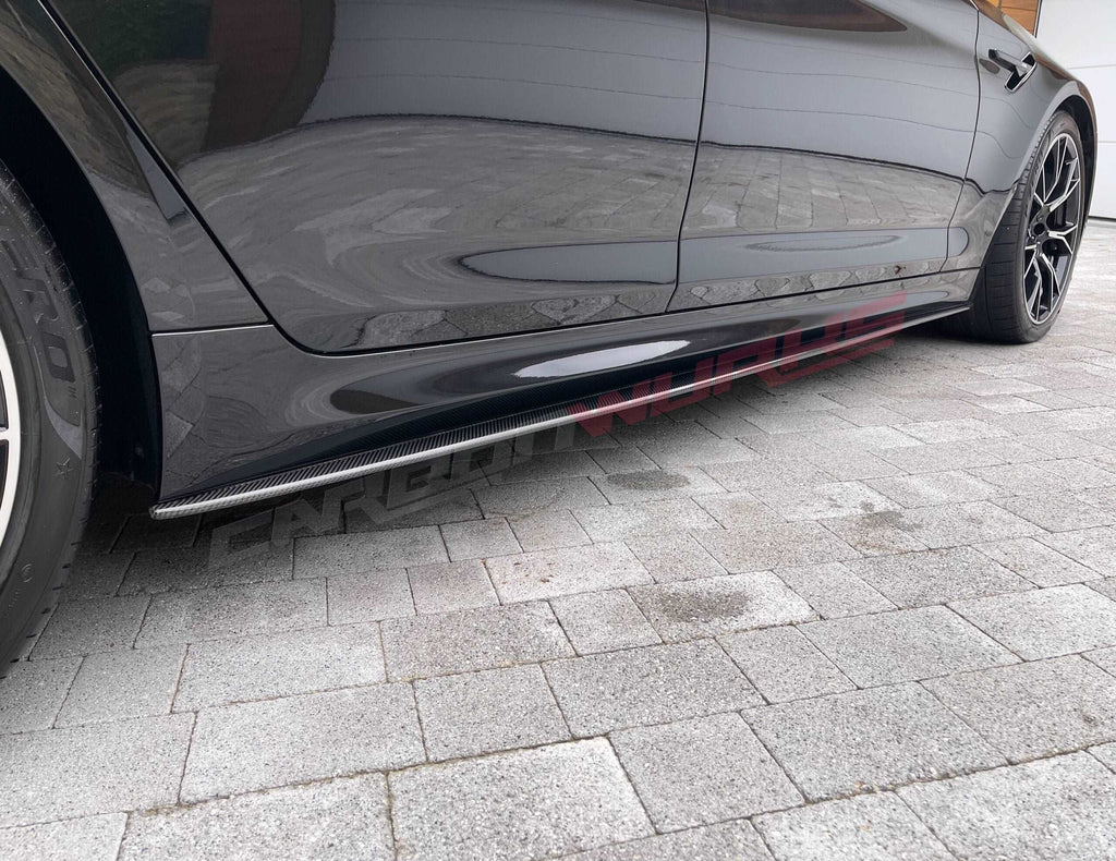 BMW M5 F90 CARBON FIBRE SIDE SKIRT EXTENSIONS
