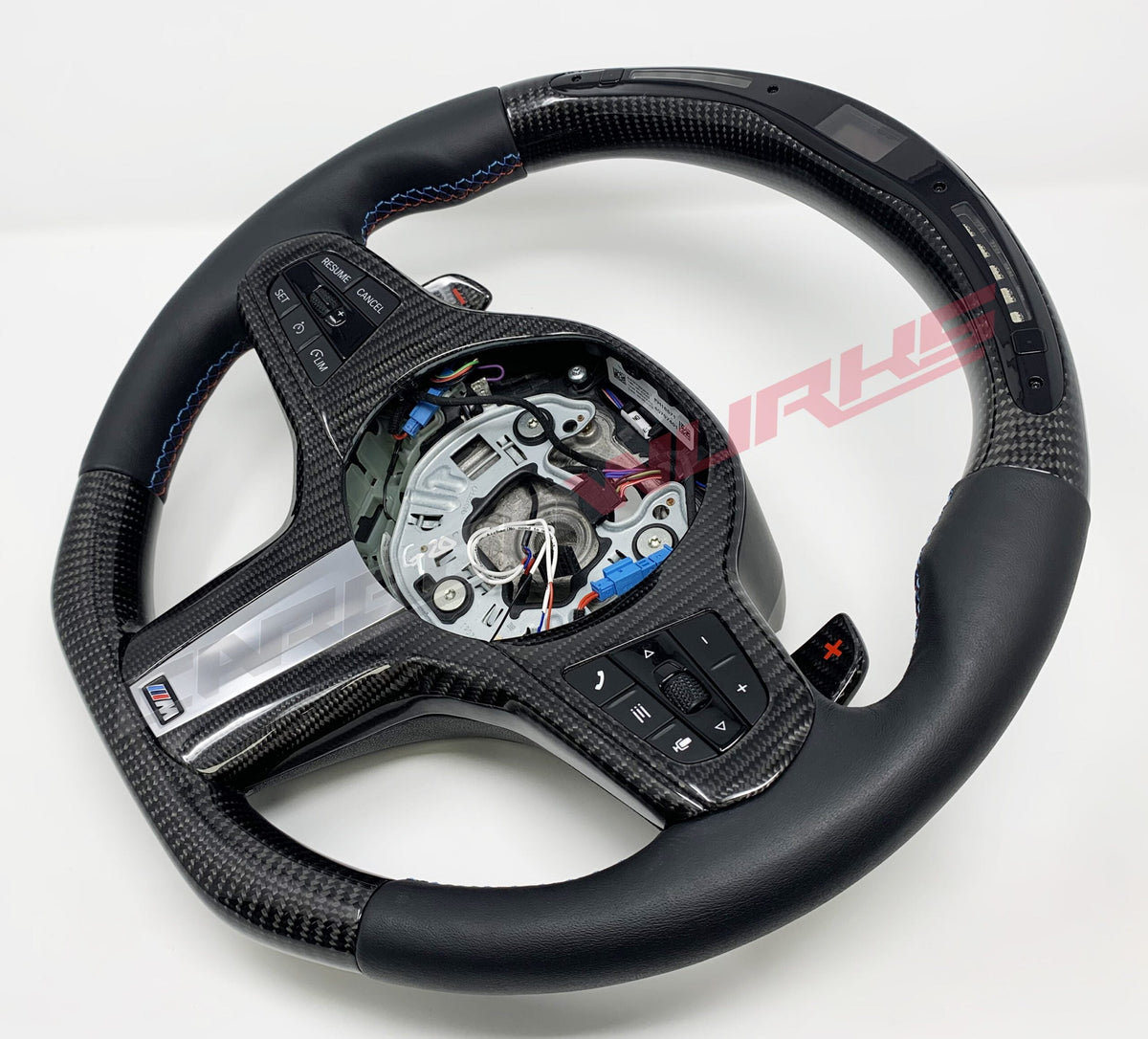 BMW G SERIES CARBON FIBRE LED STEERING WHEEL