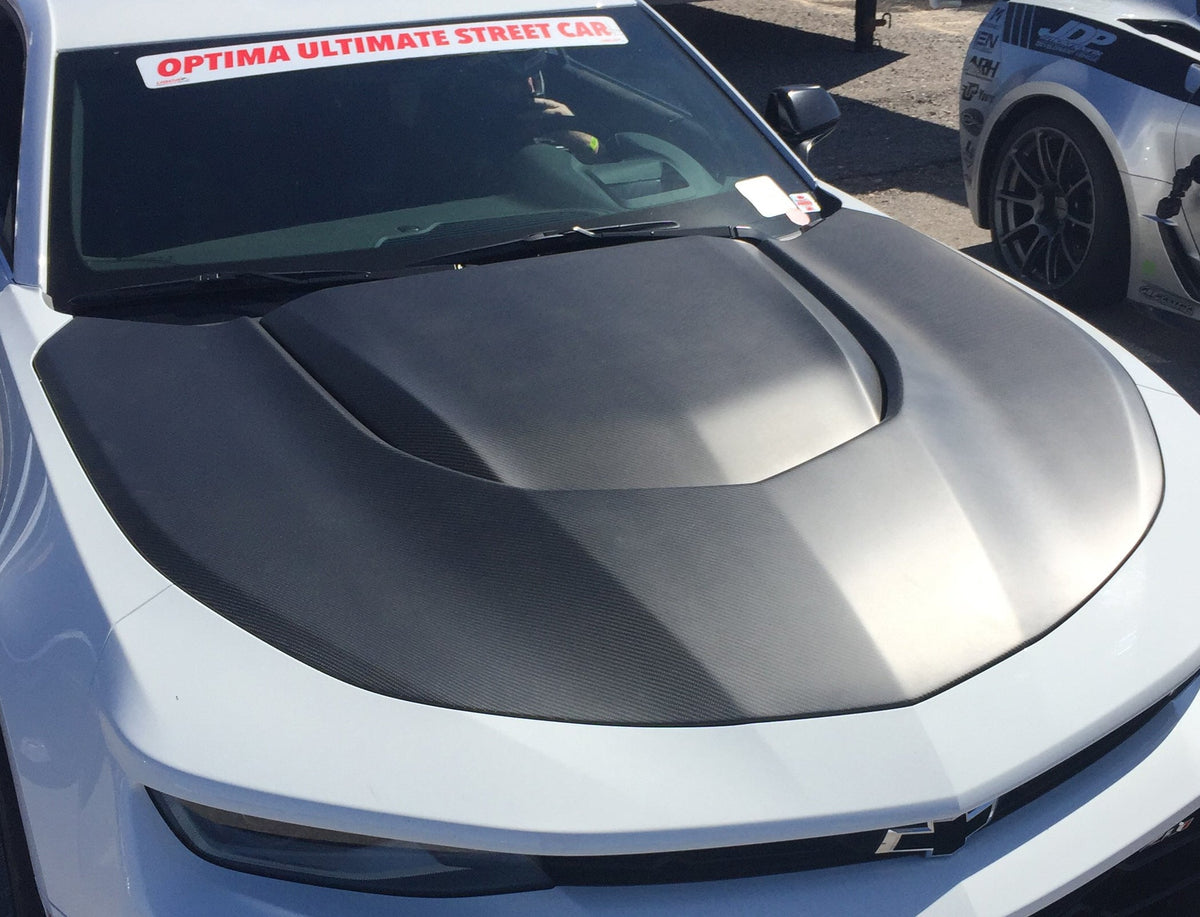 2017-2024 CAMARO ZL1 1LE TYPE-OE DOUBLE SIDED DRY CARBON FIBER HOOD