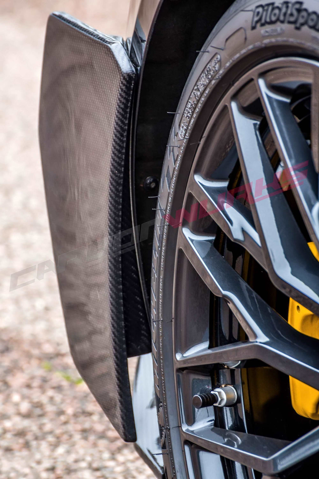 AUDI R8 CARBON FIBRE REAR BUMPER SIDE CANARDS