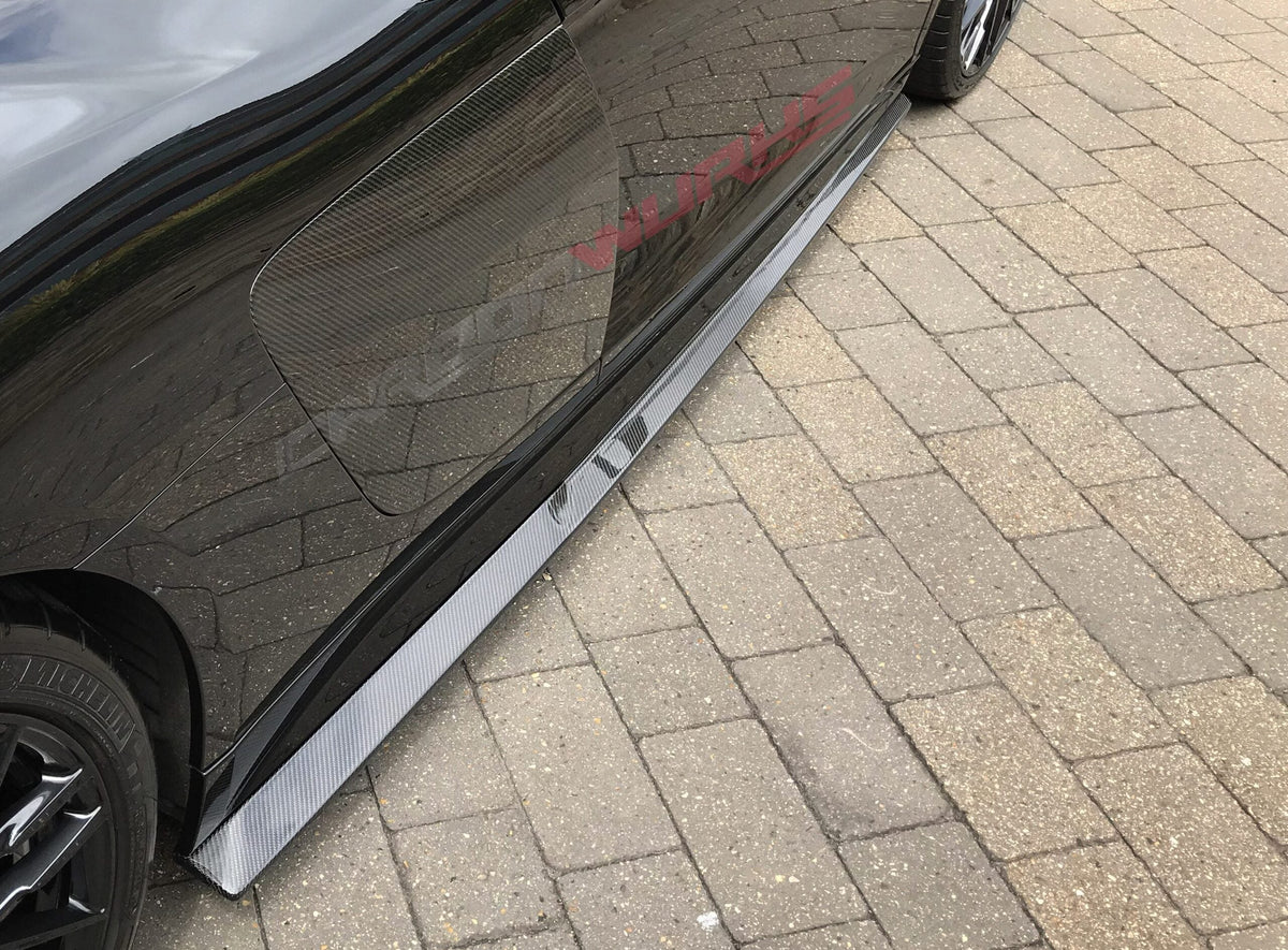 SIDE SKIRT EXTENSIONS CARBON FIBRE AUDI R8 GEN 2 (PRE-FACELIFT)