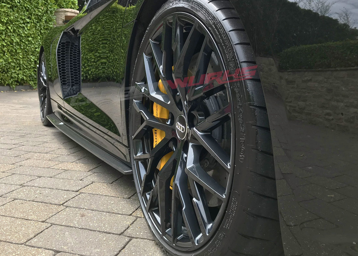 SIDE SKIRT EXTENSIONS CARBON FIBRE AUDI R8 GEN 2 (PRE-FACELIFT)