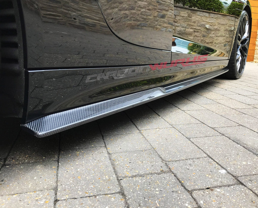 SIDE SKIRT EXTENSIONS CARBON FIBRE AUDI R8 GEN 2 (PRE-FACELIFT)