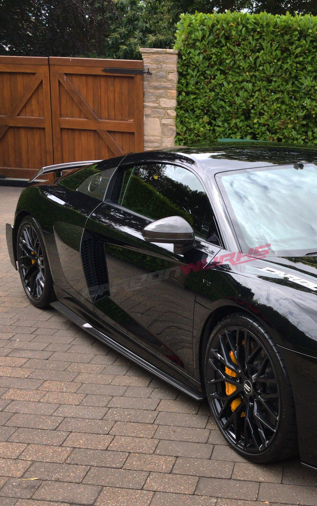 SIDE SKIRT EXTENSIONS CARBON FIBRE AUDI R8 GEN 2 (PRE-FACELIFT)
